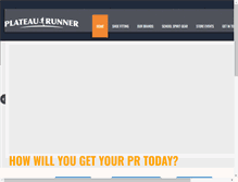 Tablet Screenshot of plateaurunner.com